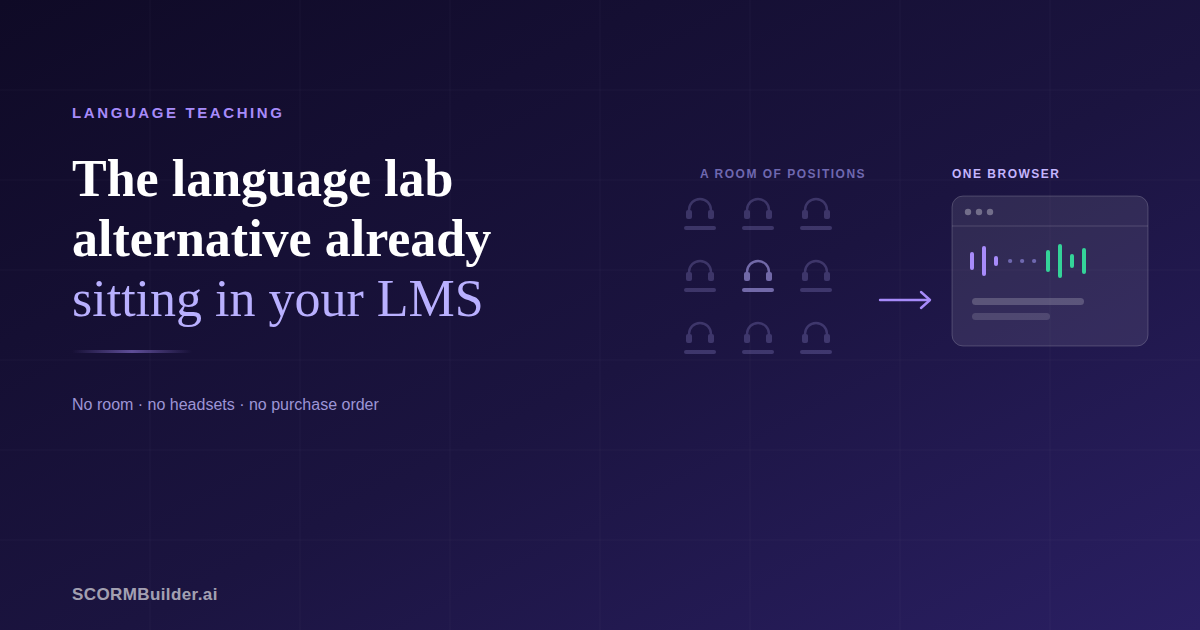 The Language Lab Alternative Already Sitting in Your LMS